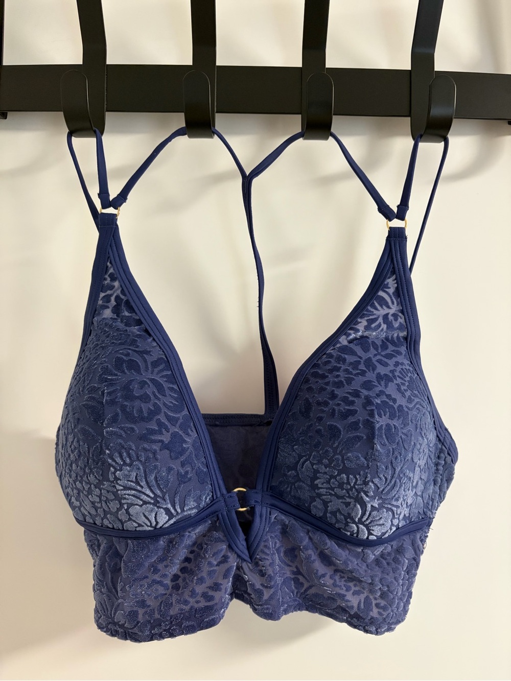 PINK Victoria's Secret Floral Velvet Bralette